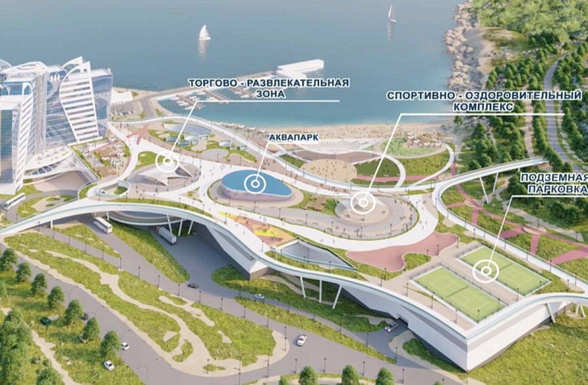 Аквапарк на острове Русском